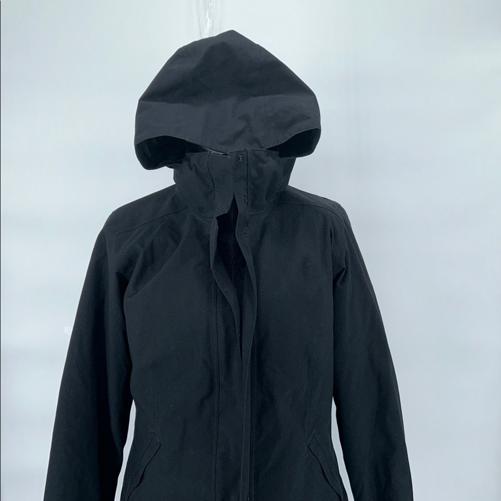 Patagonia Women's Vosque 3-in-1 Parka Black Trench Coat Size M - Picture 4 of 15